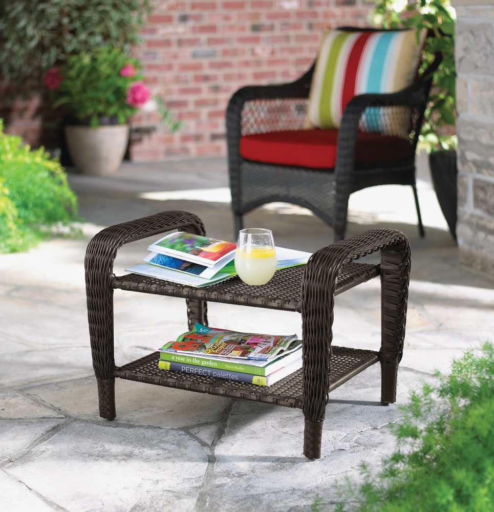 Newport Collection Wicker Patio Ottoman Canadian Tire