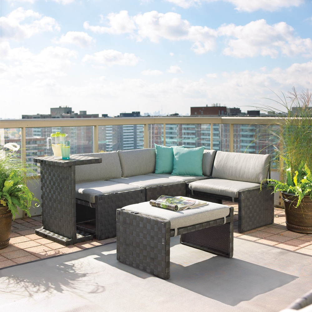 LaZBoy Outdoor Cambria Small Spaces Sectional Canadian Tire