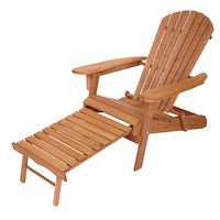 Folding Adirondack Chair with Ottoman