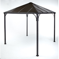 For Living Dayton - Gazebo à toit solide, 8 x 8 pi