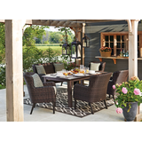 CANVAS Brooke Endurowood Slat Dining Table Composite_or_Mixed