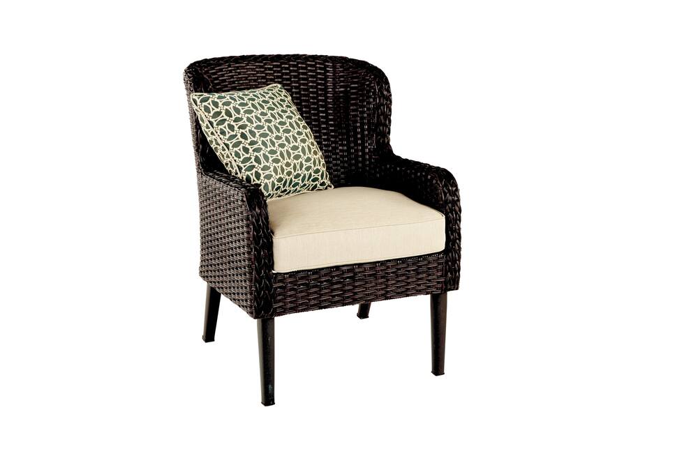 CANVAS Brooke Wicker Dining Chair with Toss Cushion | Canadian Tire