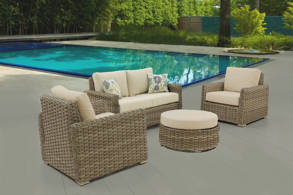 Cebu Patio Loveseat with Toss Cushions Canadian Tire
