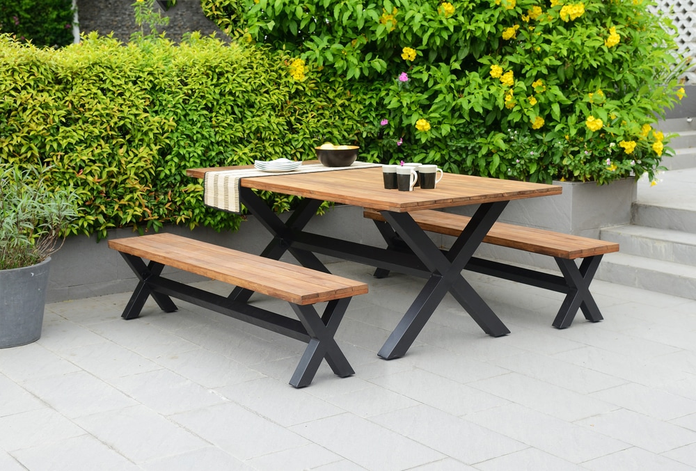 CANVAS Tribeca Teak Patio Bench Canadian Tire