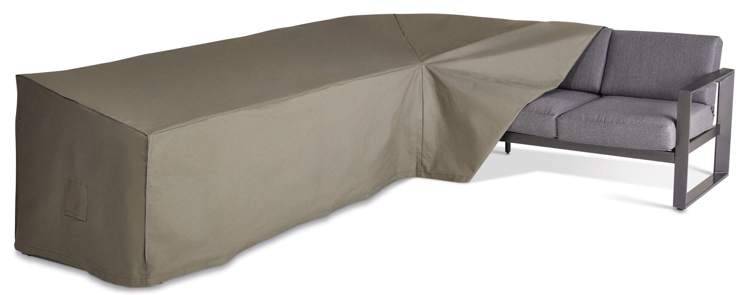 TRIPEL Outdoor/Patio Sectional Cover, Water & Weather Resistant, XL Front_Three_Fourths_Angled_Right
