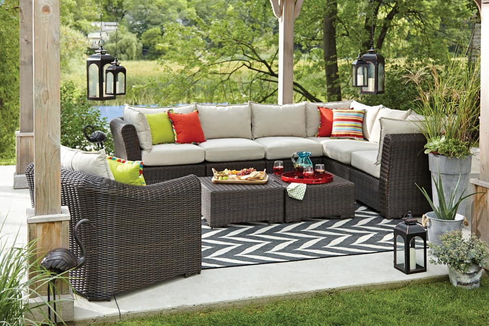 Canvas Salina Collection Sectional, Replacement Cushions For Outdoor Furniture Canadian Tire