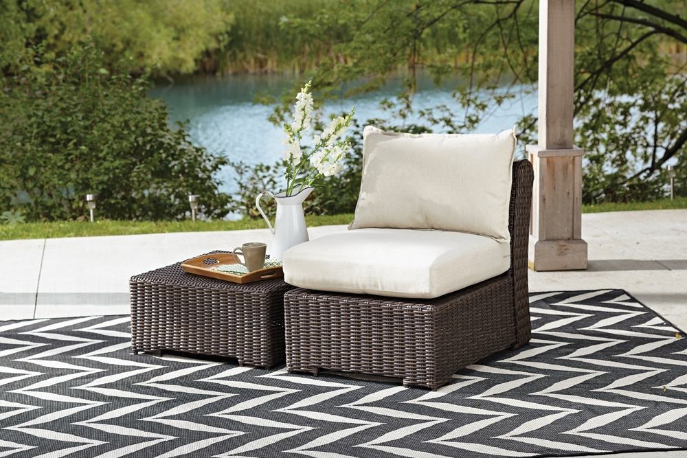 CANVAS Salina Collection Sectional Armless Patio Chair Canadian Tire