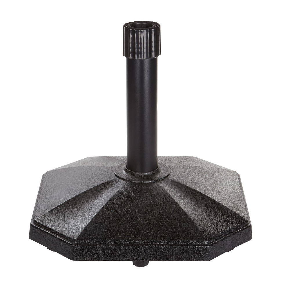 For Living Concrete Patio Umbrella Base/Umbrella Stand, Black, 29lb