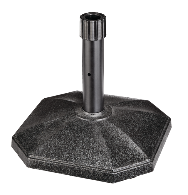 For Living Concrete Patio Umbrella Base/Umbrella Stand, Black, 29lb