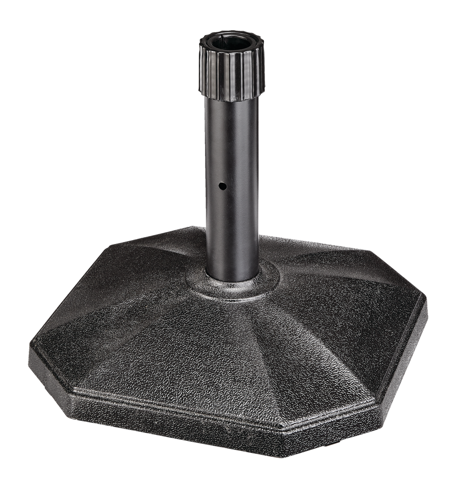 For Living Concrete Patio Umbrella Base/Umbrella Stand, Black, 29lb