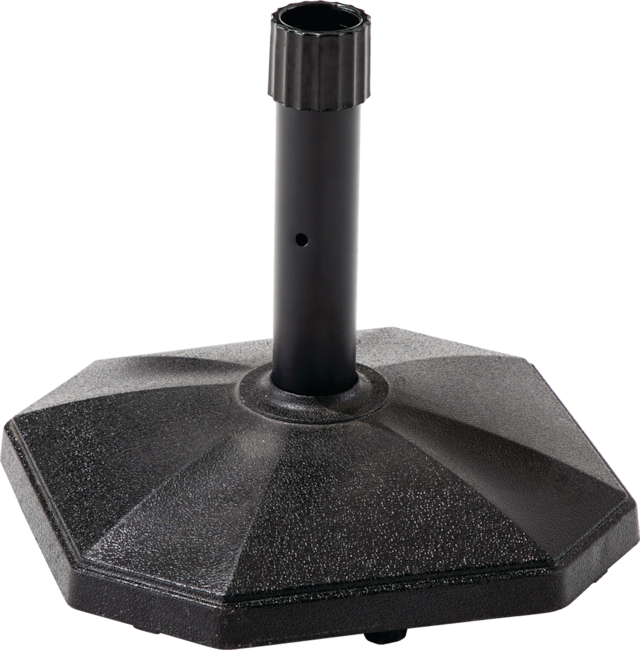 For Living Concrete Patio Umbrella Base/Umbrella Stand, Black, 29lb