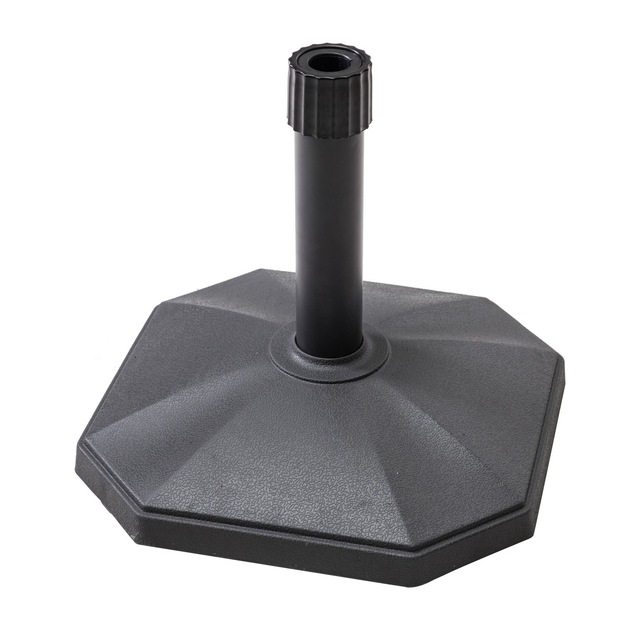 For Living Concrete Patio Umbrella Base/Umbrella Stand, Black, 29lb