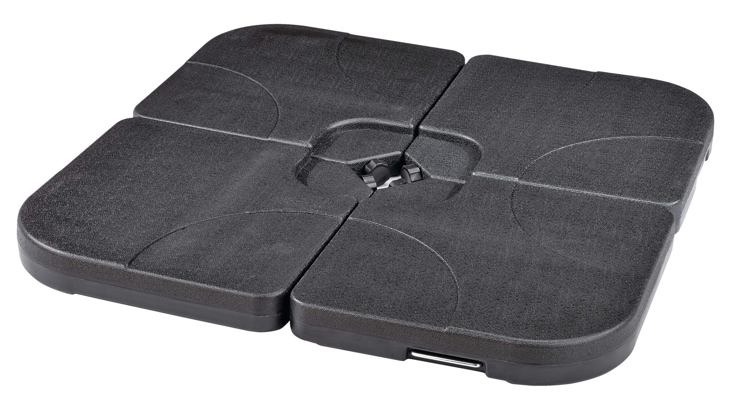 For Living Offset Patio Umbrella Base, Black, 19-lbs Front_Angled_Left