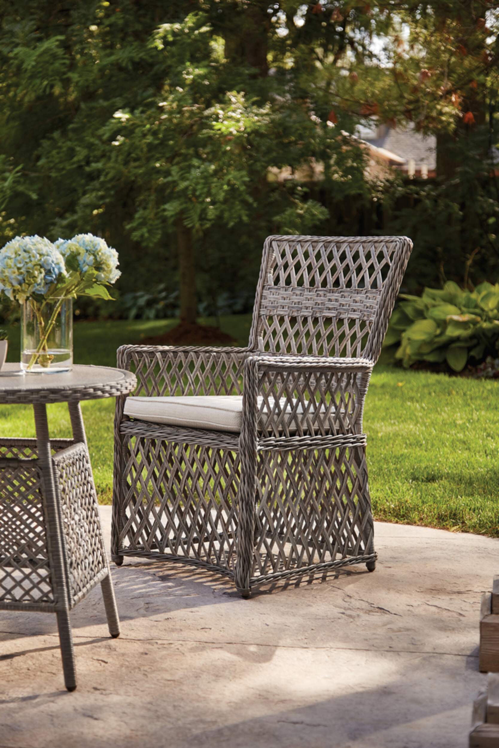 CANVAS Marbella Bistro Patio Chair Front_Angled_Left