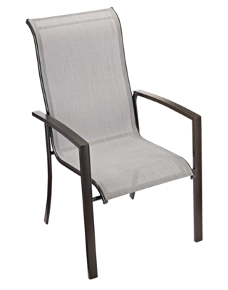 For Living Blu Sling Steel Outdoor Patio Accent Chair Grey 29x24x40 In Canadian Tire - Wicker Patio Chairs Canadian Tire
