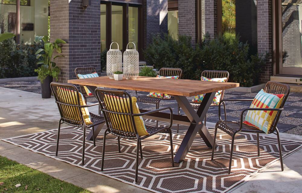 CANVAS Tribeca Teak Patio Table | Canadian Tire