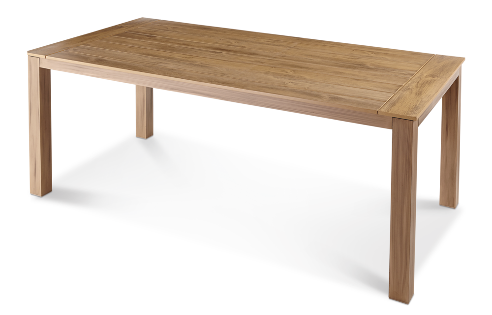 CANVAS Monaco Rectangular Wooden Outdoor/Patio Dining Table w/ Faux