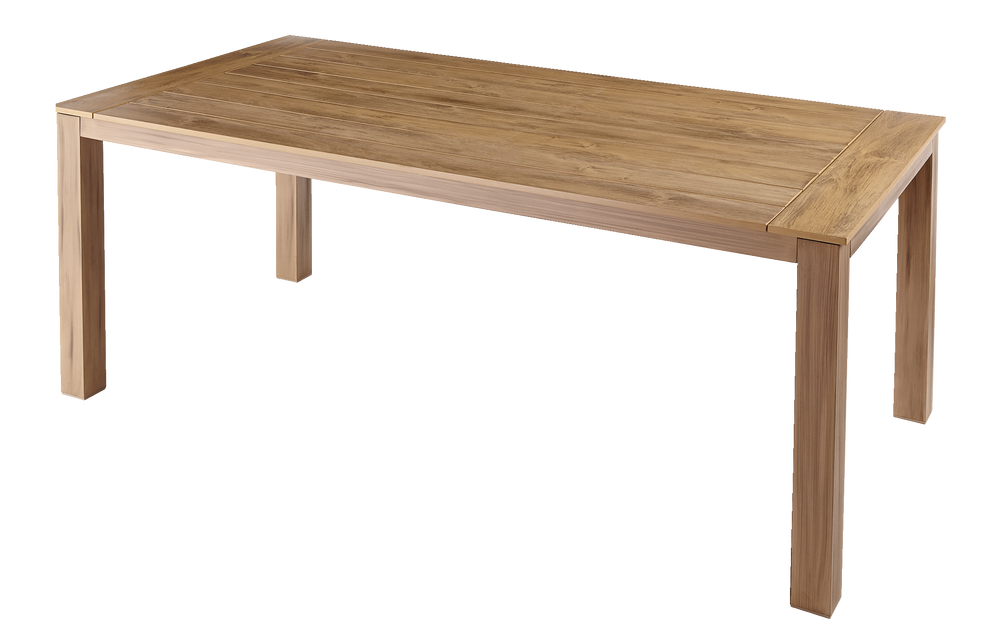 Canvas Monaco Rectangular Wooden Outdoor Patio Dining Table W Faux Wood Top 79x40x30 In Canadian Tire - Faux Wood Tabletop Patio Dining Table