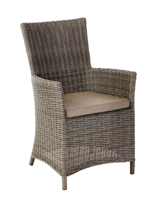 Canvas Tribeca Wicker Outdoor Patio Dining Chair W Seat Cushion Brown Canadian Tire - Wicker Patio Chairs Canadian Tire