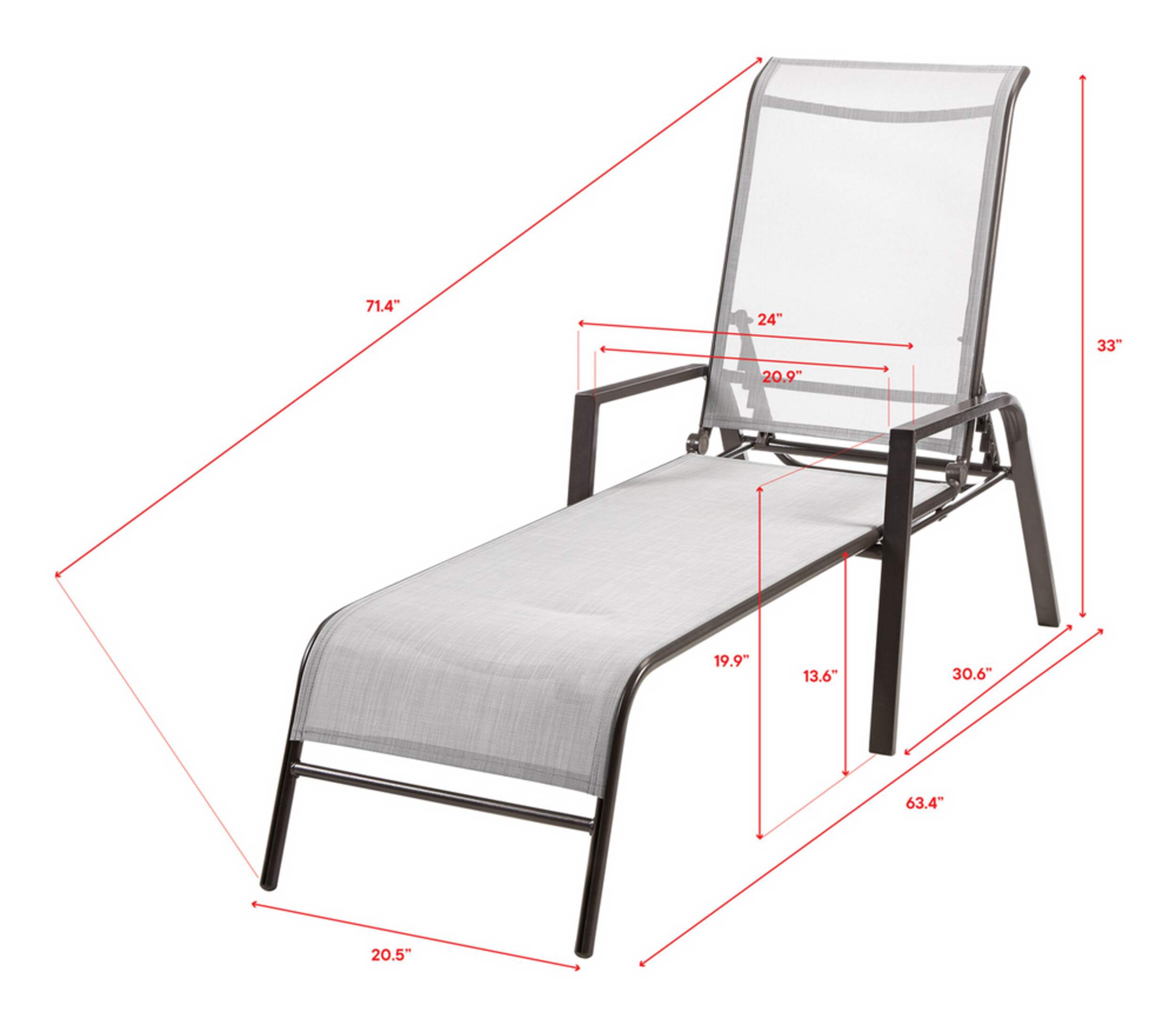 For Living Bluebay Sling Outdoor/Patio Chaise Lounger Canadian Tire