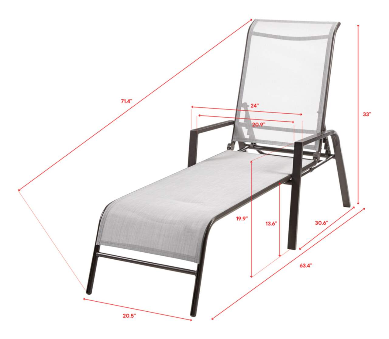 Bluebay sling chair top