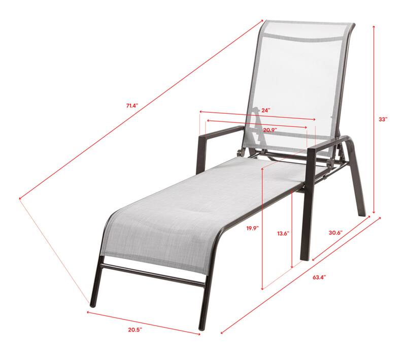 For Living Bluebay Sling Outdoor/Patio Chaise Lounger | Canadian Tire