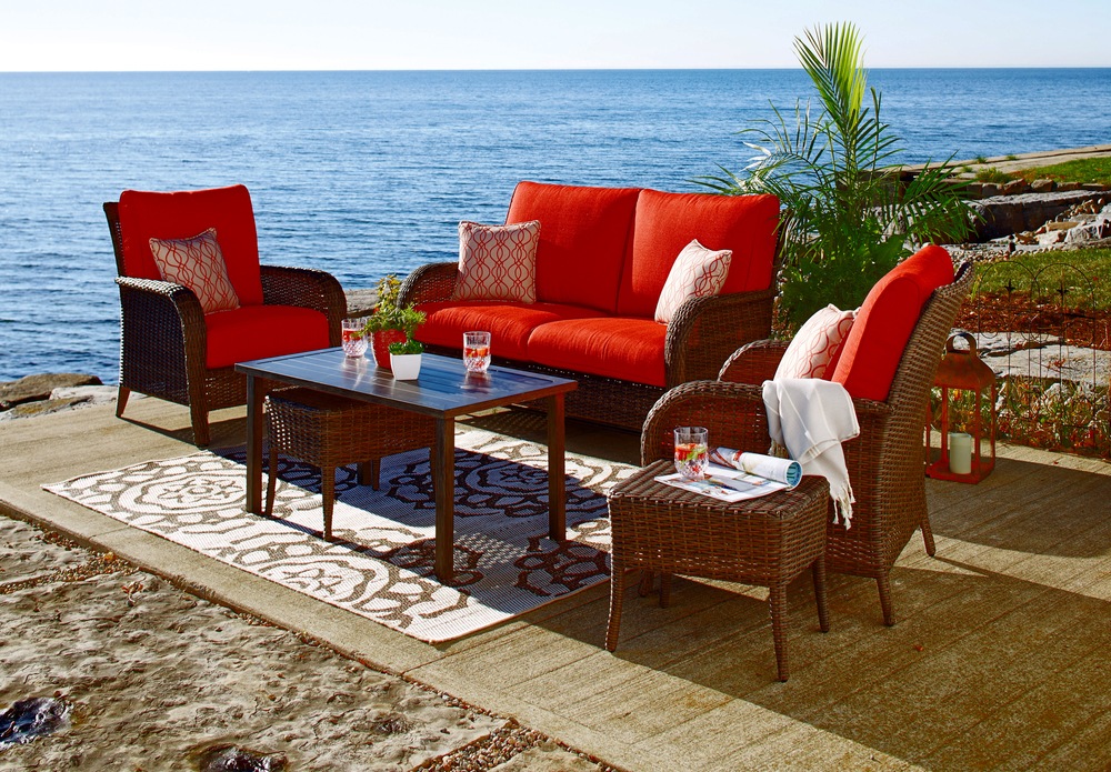 LaZBoy Outdoor Hamilton Patio Conversation Set, 6pc Canadian Tire