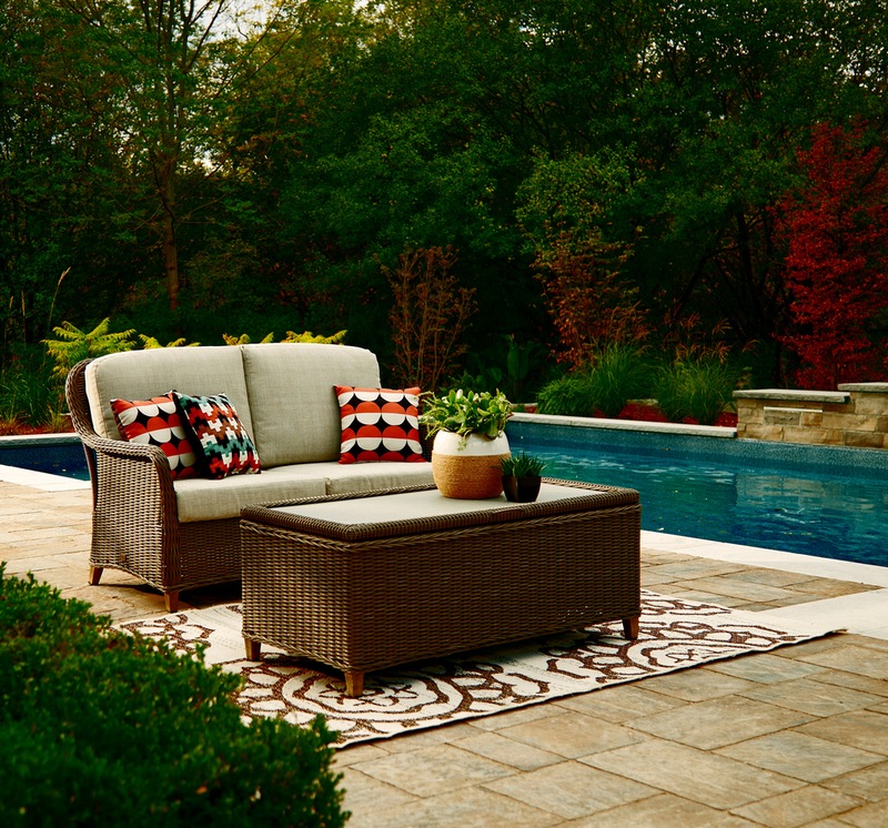 CANVAS Beaumont Patio Loveseat & Storage Table Canadian Tire