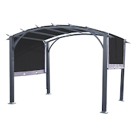 CANVAS Bellagio Pergola, 10 x 8-ft Front_Angled_Left