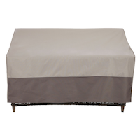TRIPEL Outdoor/Patio Loveseat Cover, Water Resistant, UV Protected, Grey, 54x36-in