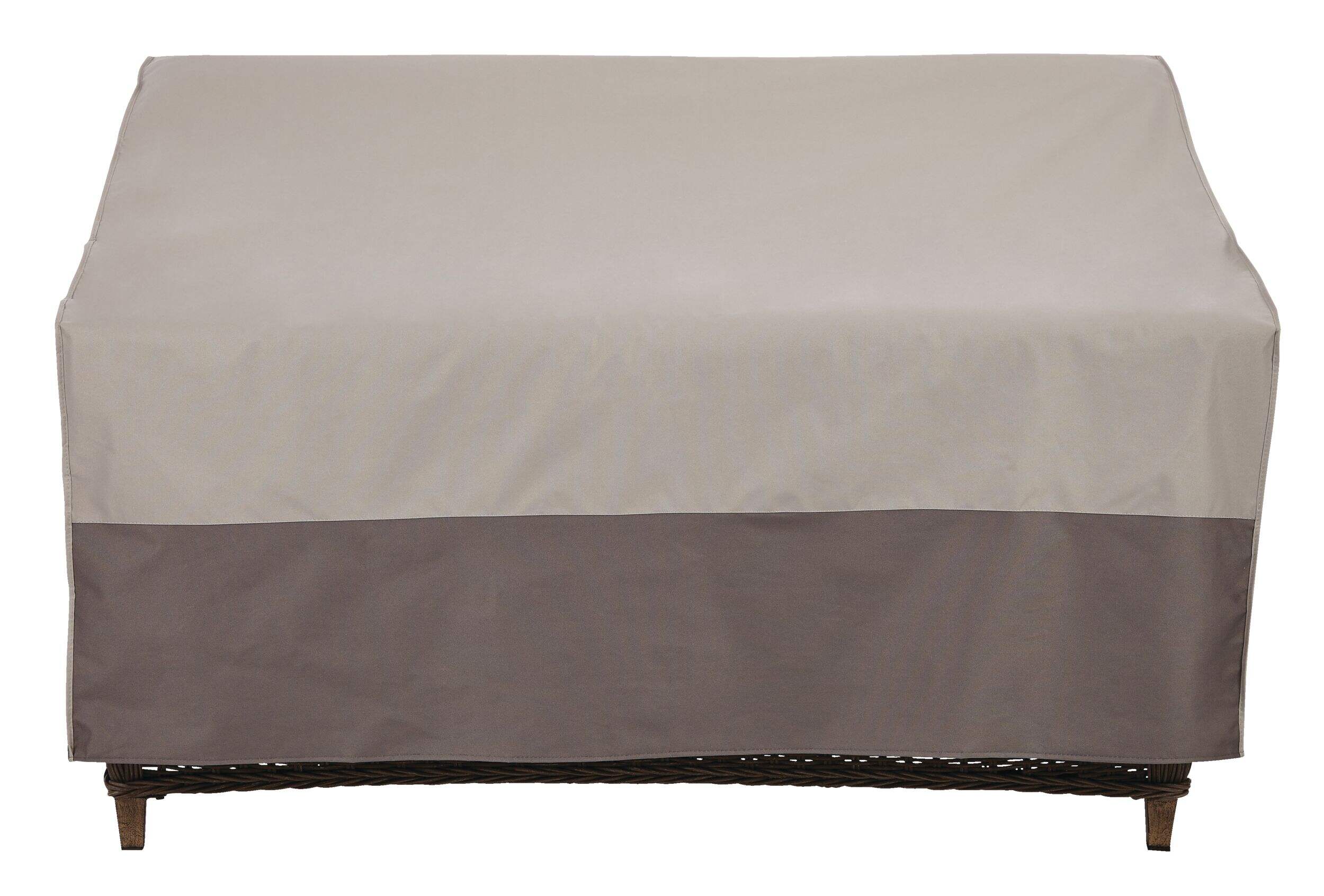 TRIPEL Outdoor/Patio Loveseat Cover, Water Resistant, UV Protected, Grey, 54x36-in Front_Elevated