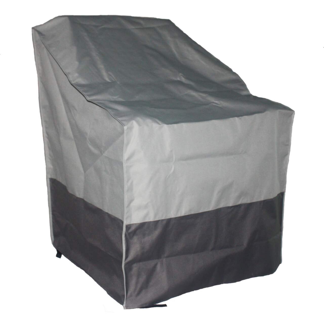 TRIPEL - Housse hydrofuge avec protection anti-UV pour chaise empilable de  jardin, gris, 27 x 28 po