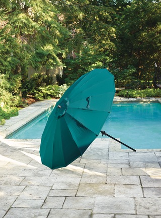 Canvas Shanghai Outdoor Patio Market Umbrella W Crank Handle Teal 9 Ft Canadian Tire Canvas Shanghai Outdoor Patio Market, Fancy Outdoor Patio Umbrellas
