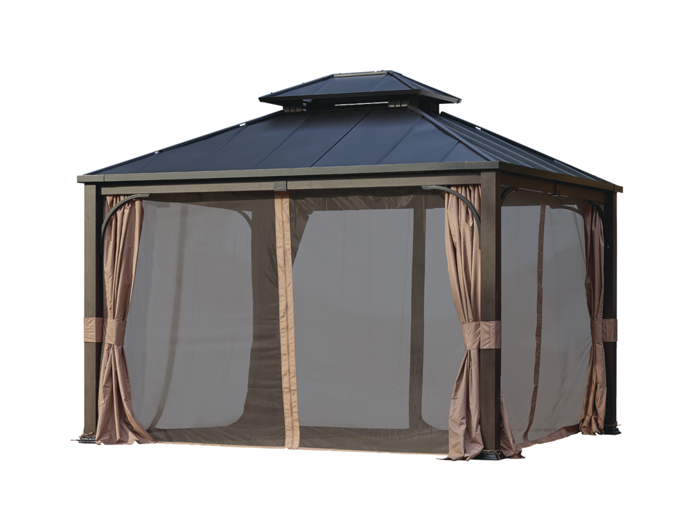 CANVAS Fabric Outdoor/Patio Gazebo Walls & Netting for Dashley Gazebo