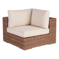 CANVAS Tofino Collection Square Outdoor/Patio Sectional Corner Chair Front_Angled_Right