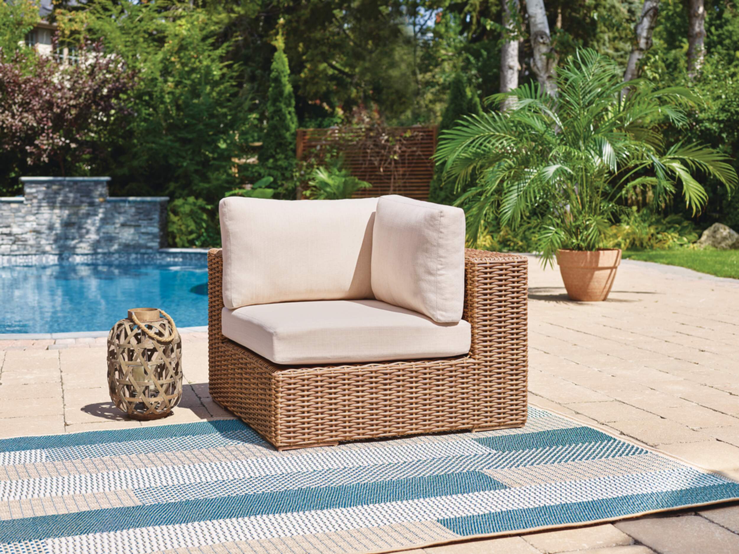 CANVAS Tofino Collection Square Outdoor/Patio Sectional Corner Chair Canadian Tire