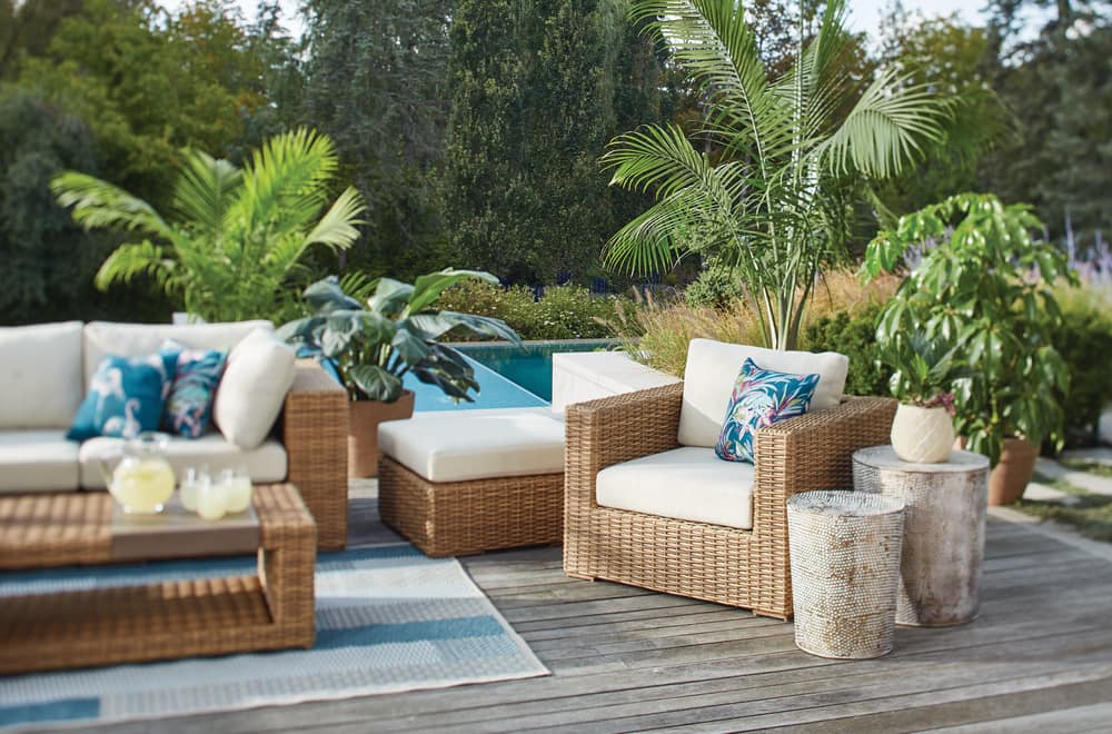 canvas patio set