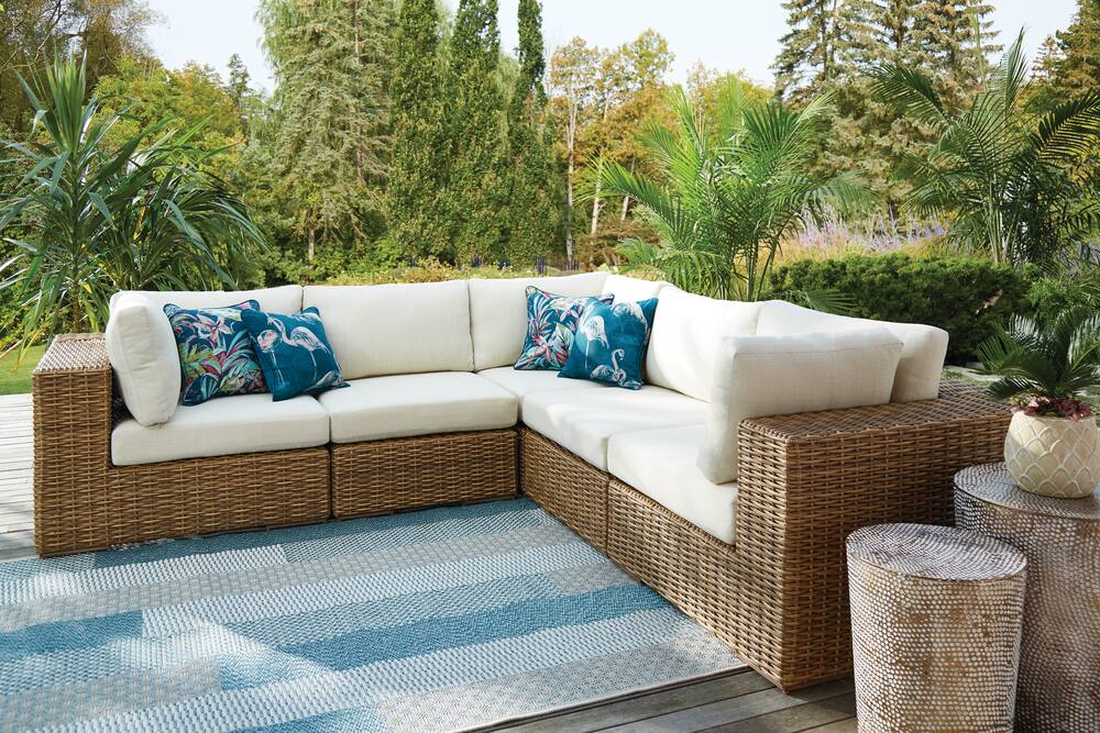Canvas Tofino Collection Square Outdoor Patio Sectional Middle Chair Canadian Tire - Canadian Tire London Ontario Patio Furniture