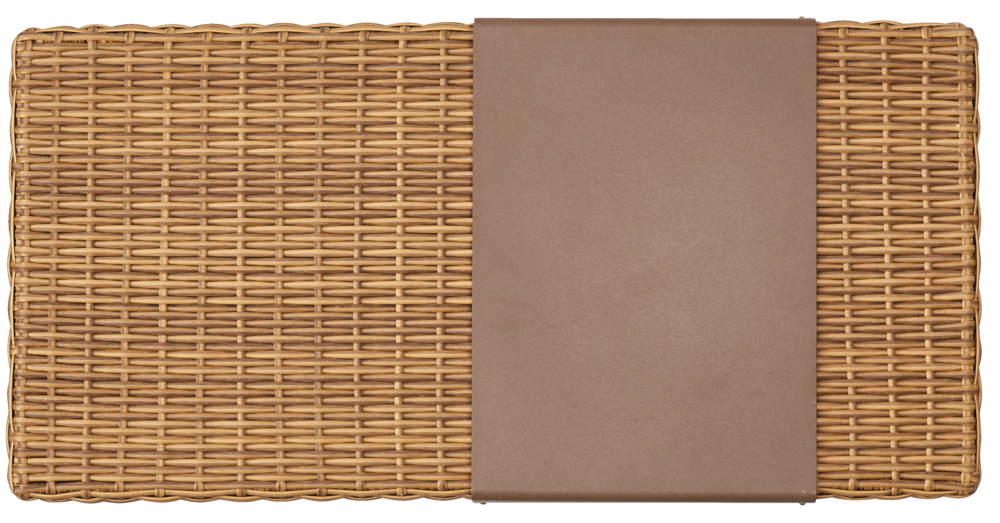 CANVAS Tofino Collection Rectangle Outdoor/Patio Sectional Coffee Table