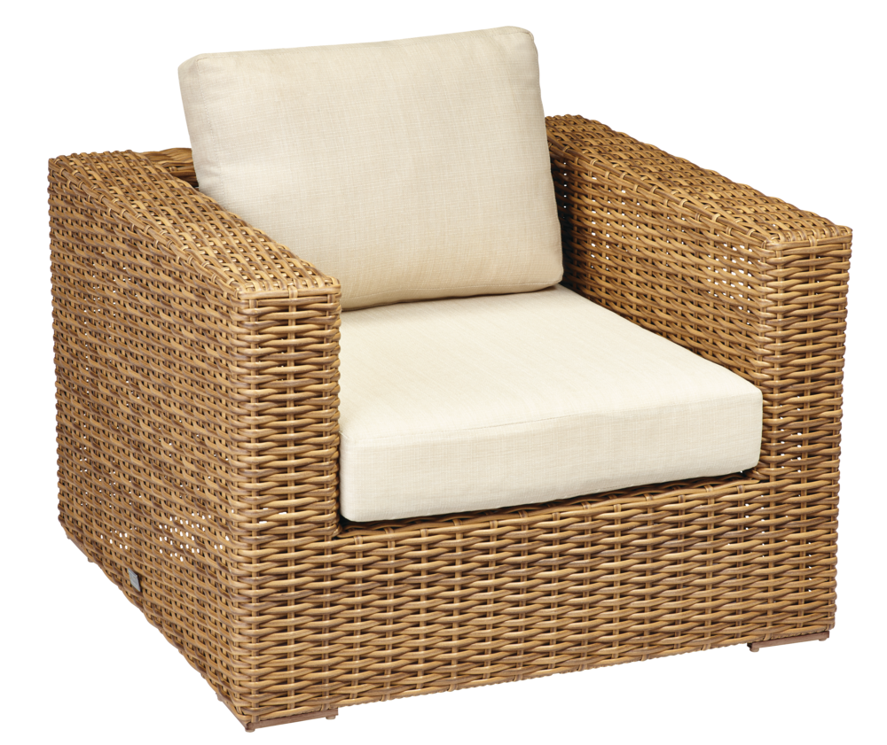 CANVAS Tofino Collection Square Outdoor/Patio Sectional Armchair