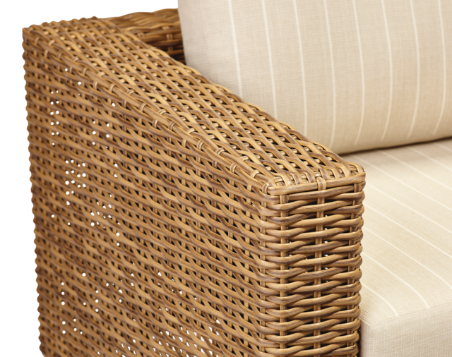 CANVAS Tofino Collection Square Outdoor/Patio Sectional Armchair