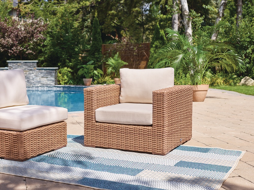 CANVAS Tofino Collection Square Outdoor/Patio Sectional Armchair Canadian Tire