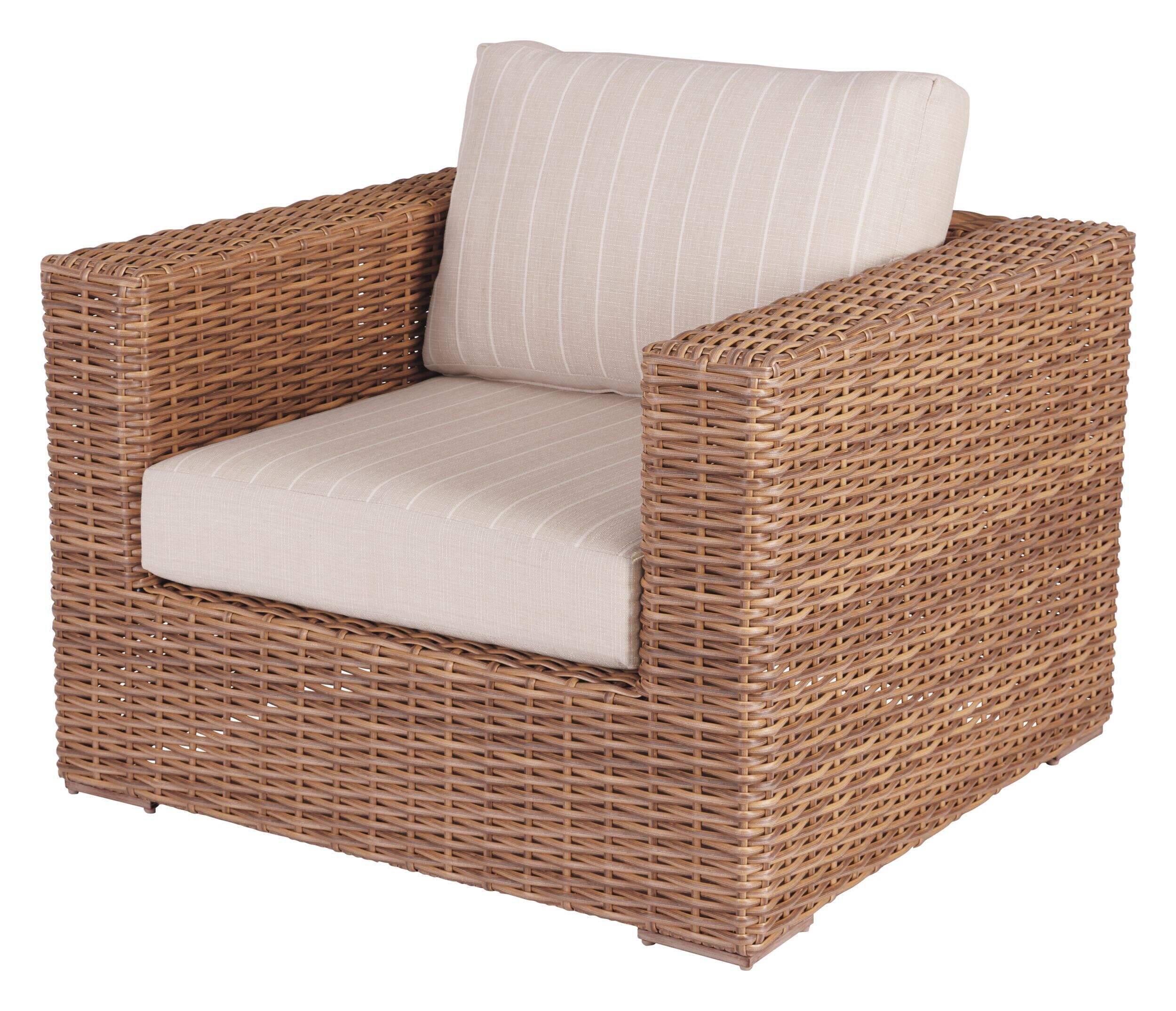 CANVAS Tofino Collection Square Outdoor/Patio Sectional Armchair Front_Angled_Left