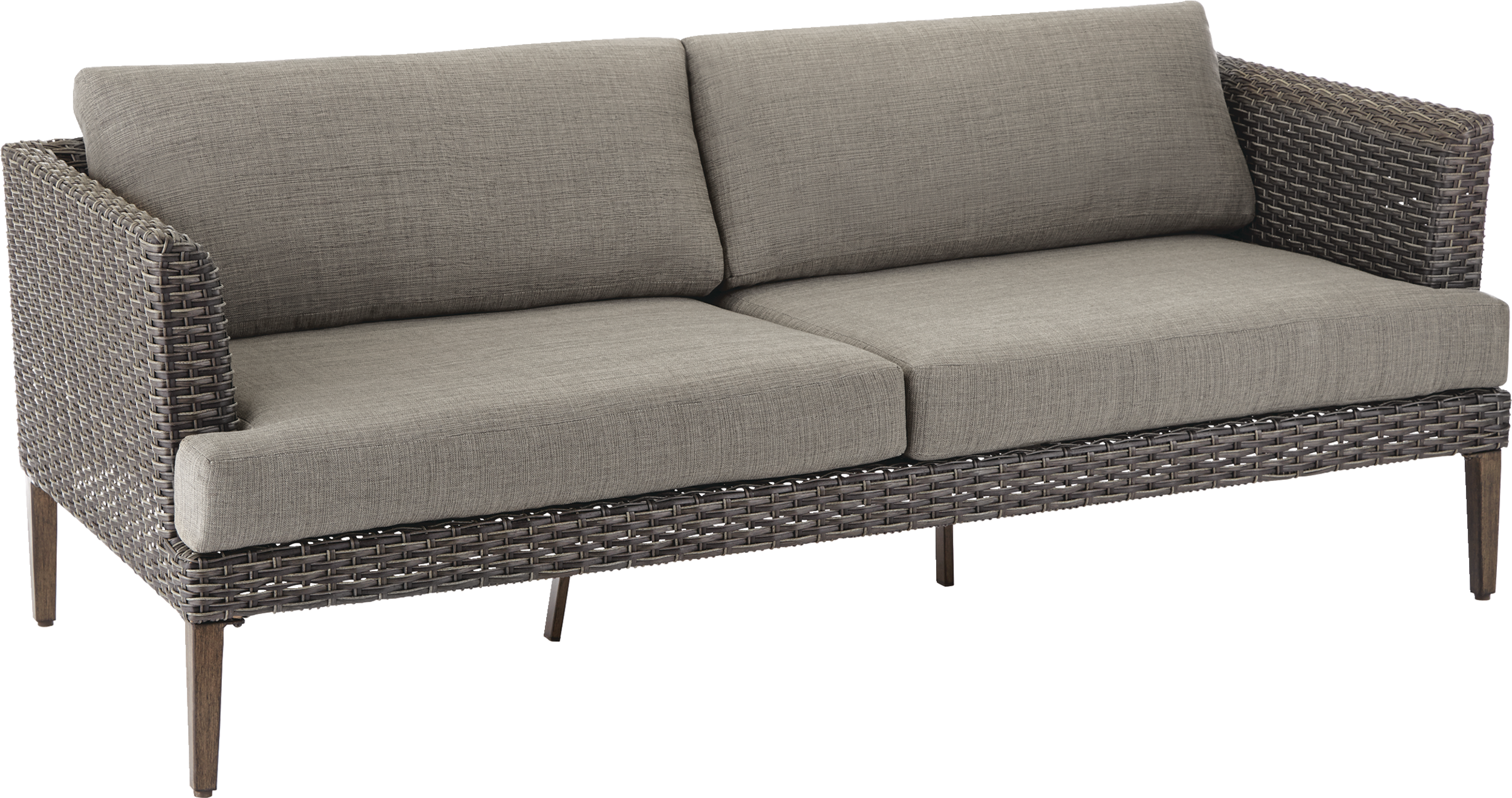 CANVAS Jensen - Canapé de jardin avec coussins résistant aux UV Front_Angled_Right
