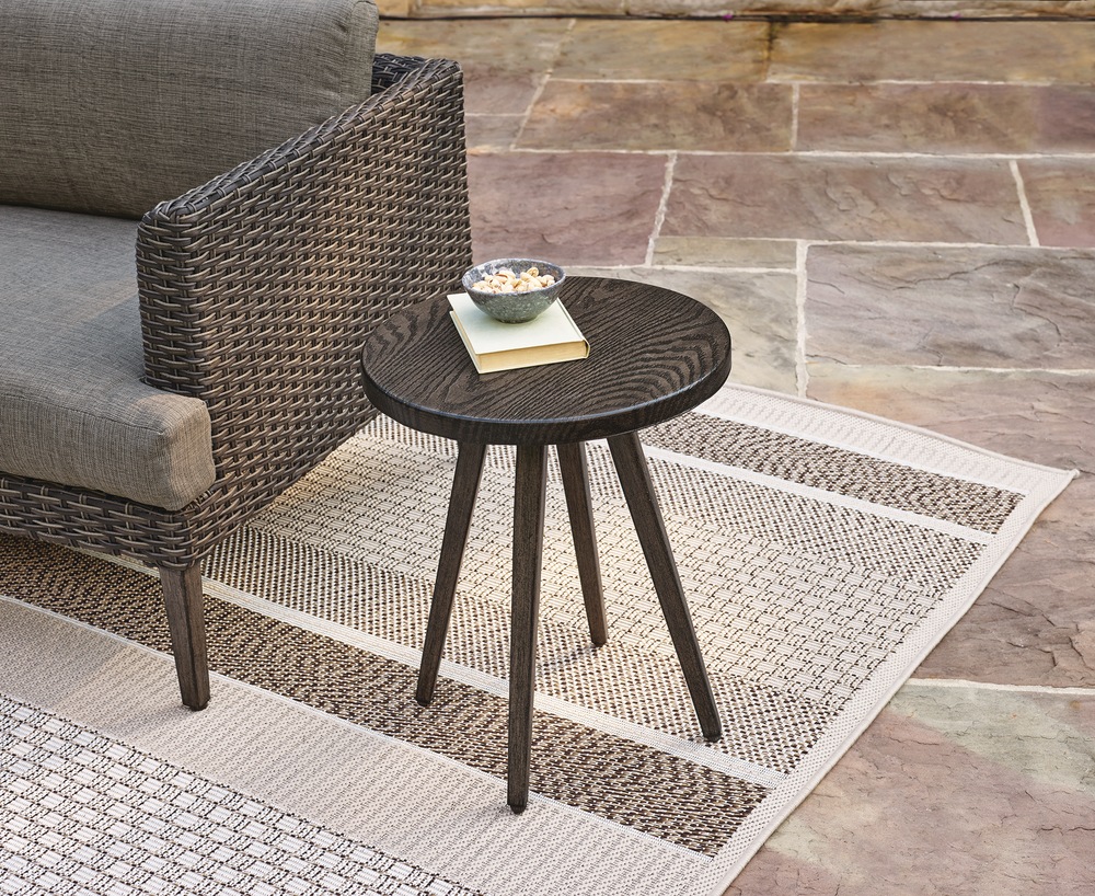 CANVAS Jensen Collection Round Outdoor/Patio Sectional Side Table