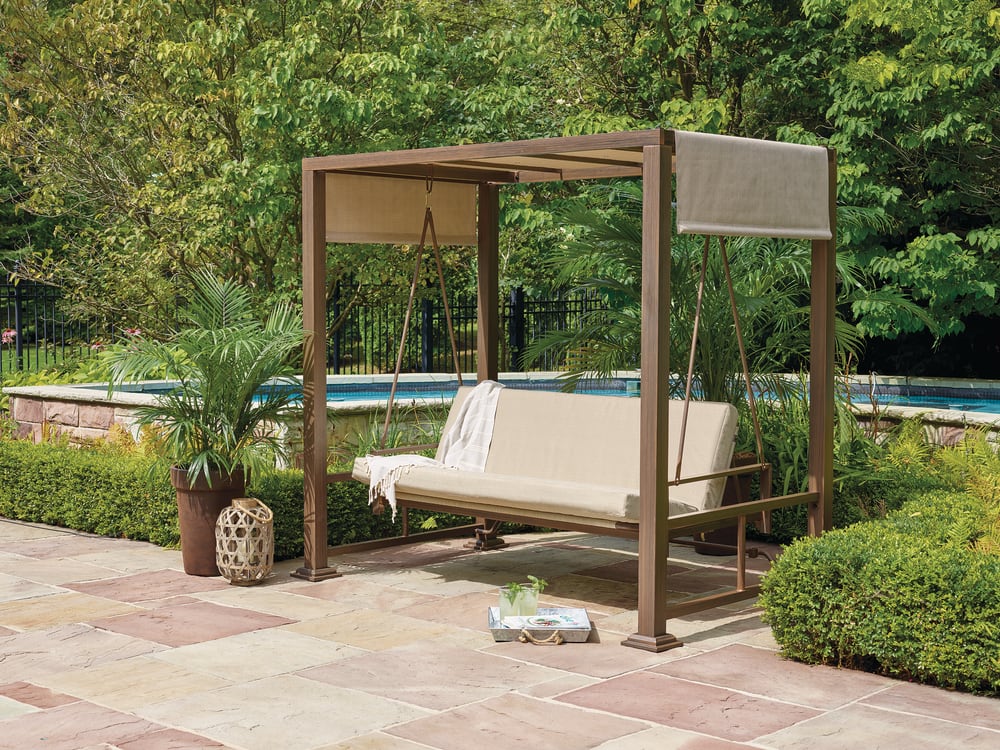 hampton bay daybed swing