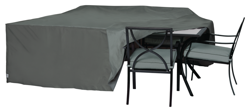 TRIPEL - Housse de protection hydrofuge avec protection anti-UV pour salle  ensemble à manger de jardin, gris, 100 x 80 x 30 po