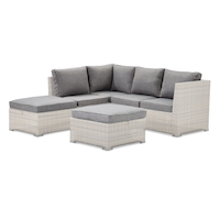 CANVAS Bala Outdoor/Patio Replacement Cushion Set, Grey Front_Flat