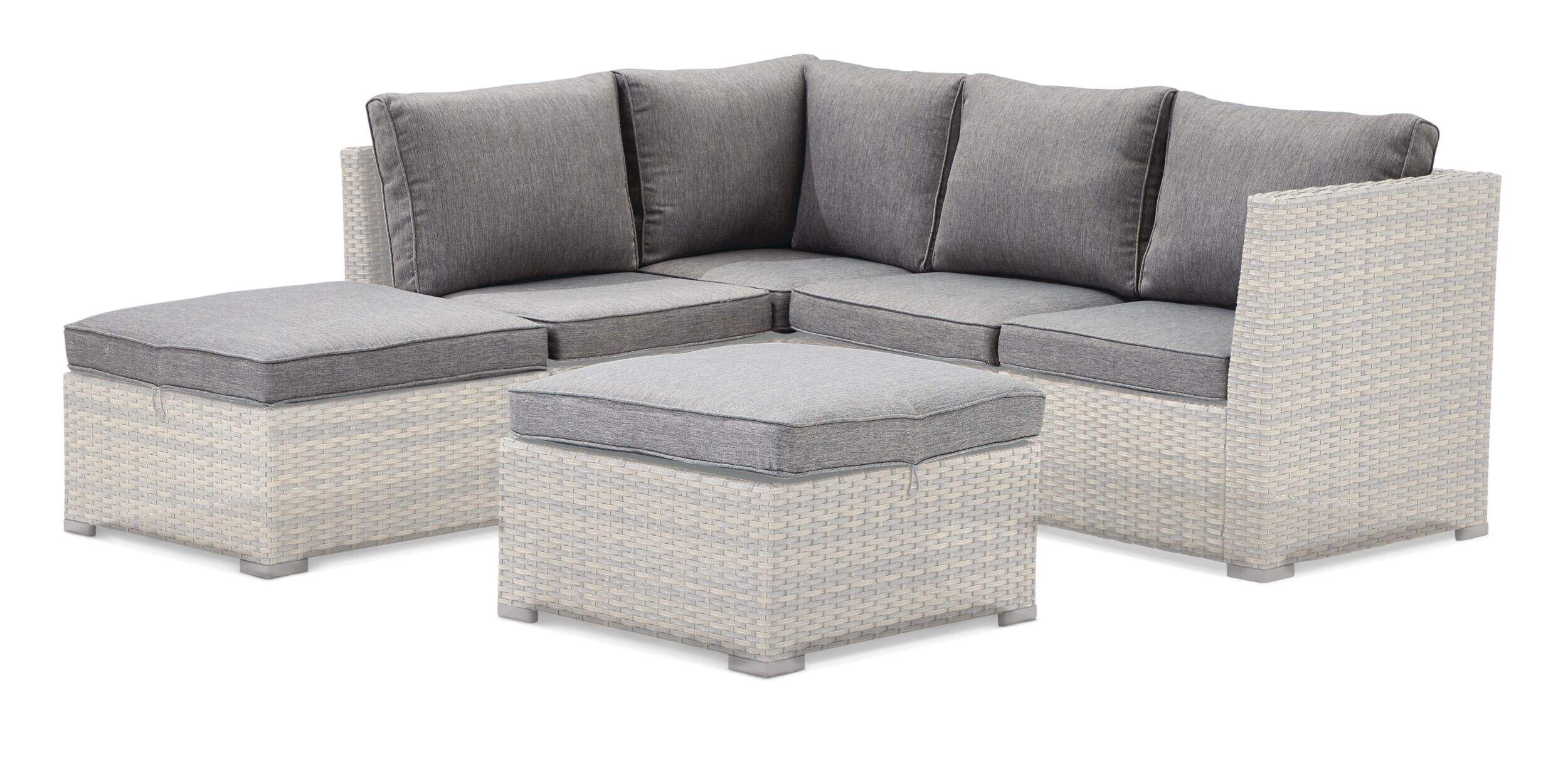 CANVAS Bala Outdoor/Patio Replacement Cushion Set, Grey Front_Flat