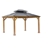 CANVAS Collingwood - Gazebo d'extérieur à toit rigide, 10 x 12 pi Front_Three_Fourths_Angled_Right